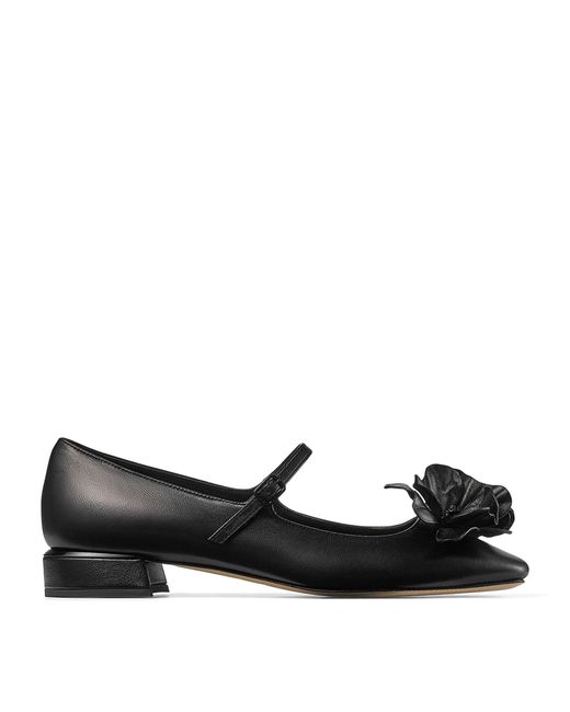 Jimmy Choo Rosa 25 Leather Mary Janes in Black Lyst