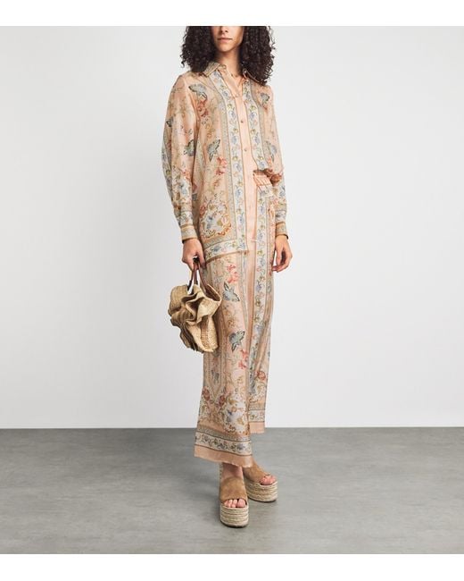 Zimmermann Natural Silk Roselight Shirt