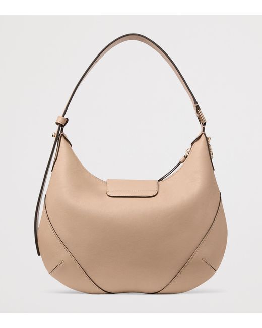 Jimmy Choo Natural Bar Lambskin Shoulder Bag