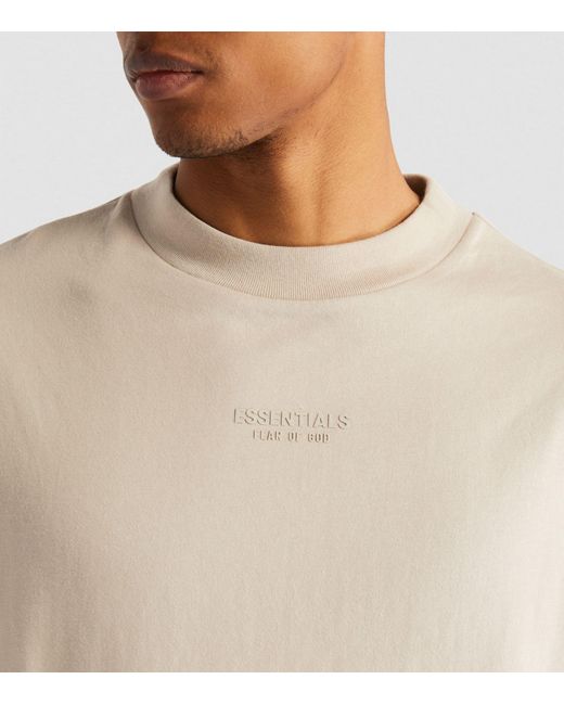 Fear Of God White Oversized Logo T-shirt for men
