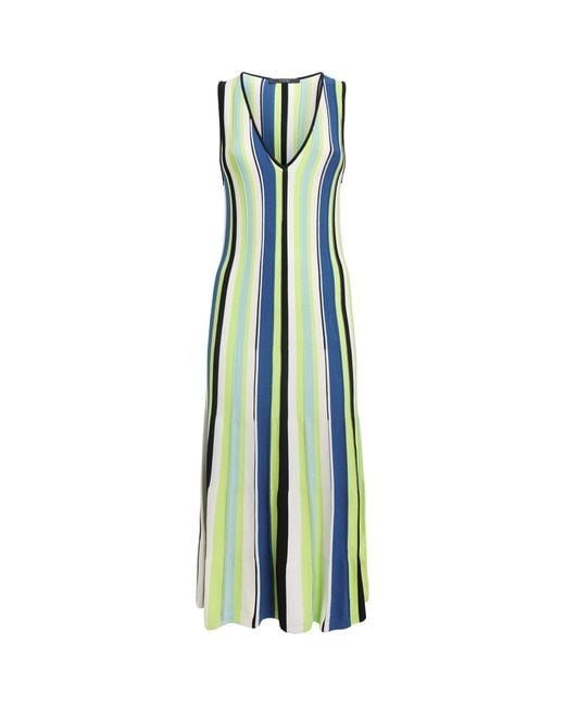 Toccin Blue Knitted Fifi Midi Dress