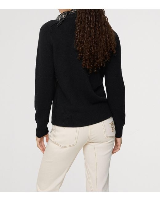 Burberry Black Cashmere Cardigan