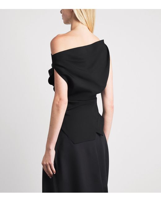 Rohe Black Off Shoulder Top