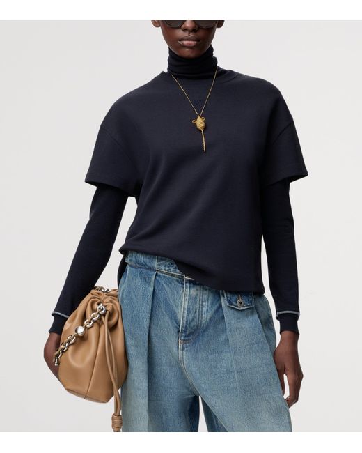 Loewe Blue Asymmetric Anagram T-Shirt