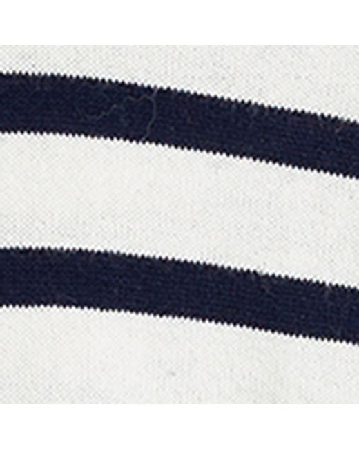 Chinti & Parker Blue Bci Cotton-linen Striped Breton Hoodie