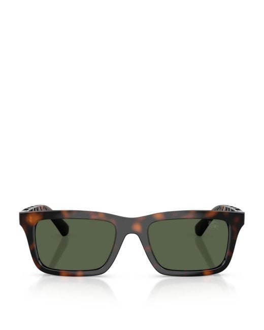 Burberry Green Injected Be4475U Rectangle Sunglasses for men