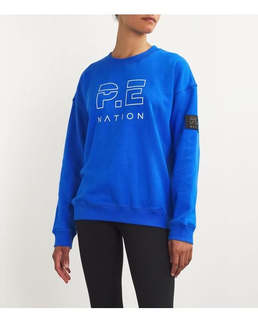 P.E Nation Blue Heads Up Sweatshirt