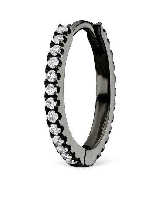 Maria Tash Black And Diamond Eternity Ring Earring
