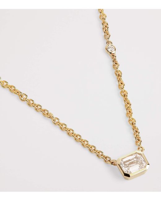 SHAY Metallic And Diamond Bezel Necklace