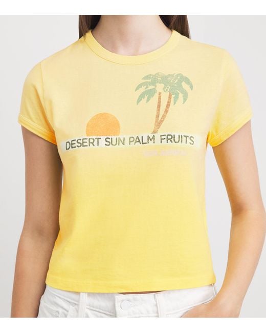 Mother Yellow Itty Bitty Ringer T-Shirt