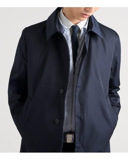 Prada Blue Re-Nylon Blouson Jacket for men