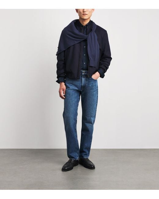 Pal Zileri Blue Cotton Jersey Shirt for men