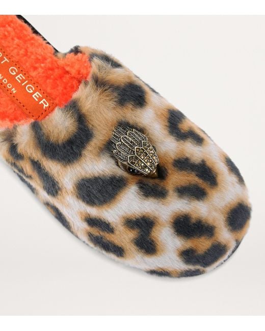 Kurt Geiger Brown Kensington Slippers