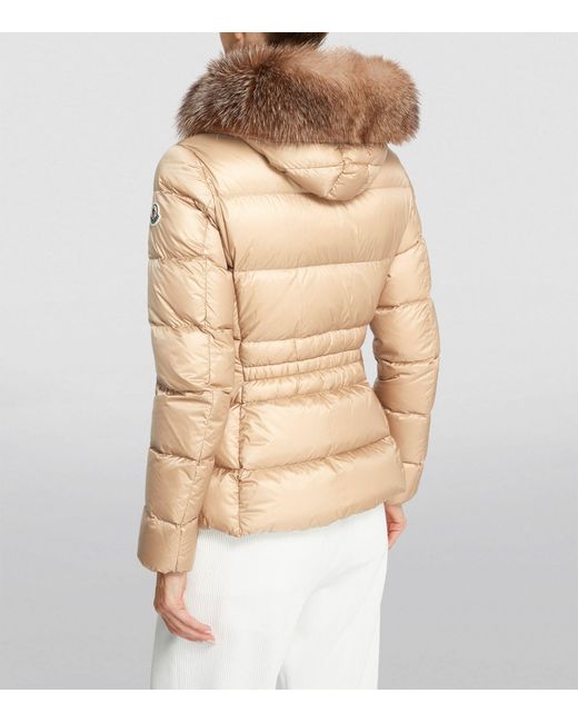 Moncler Badyf Down Jacket with Removable Faux Fur Trim
