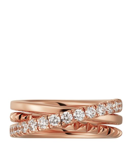 Cartier Pink And Diamond Étincelle De Ring