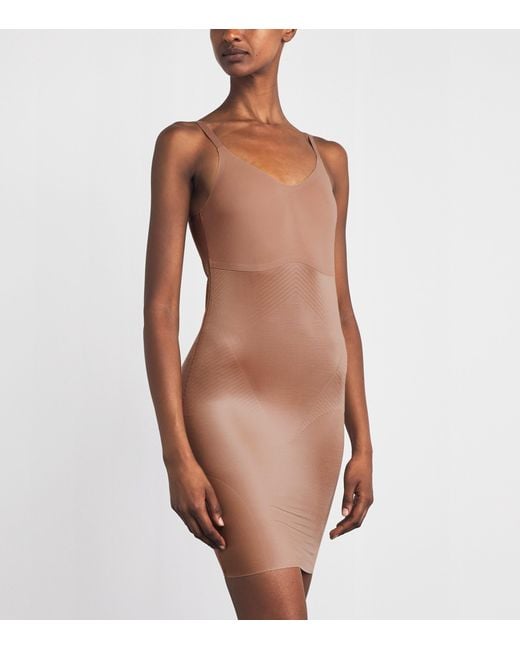 Spanx Brown Thinstincts 2.0 Shaping Slip Dress