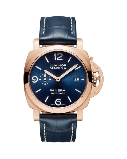 Panerai Blue Goldtech Luminor Marina Watch for men