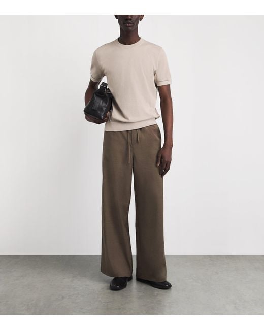 Brioni White Sea Island Cotton T-Shirt for men