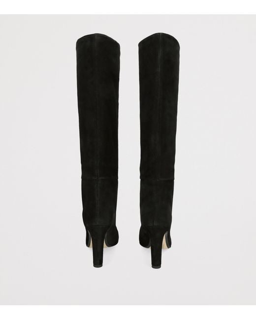 ALEVI Black Suede Auryn Knee High Boots 95