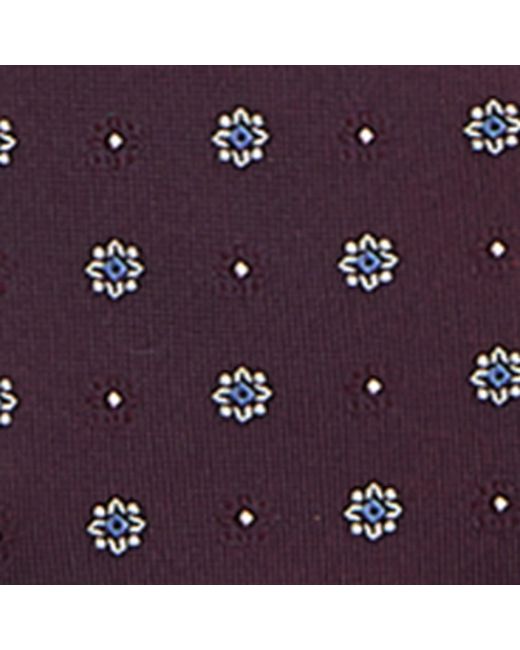 Saint Laurent White Silk Jacquard Medallion Tie for men