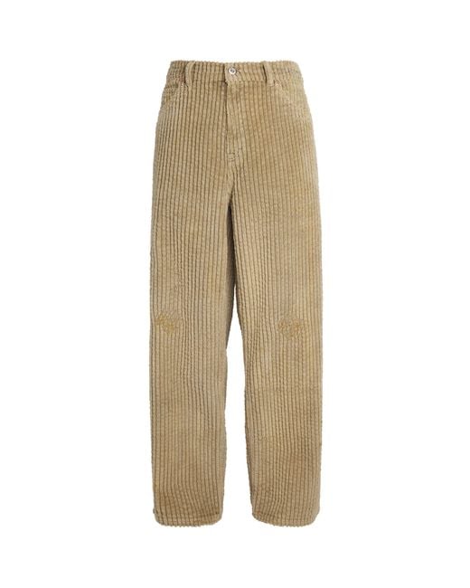 Our Legacy Natural Corduroy Vast Cut Trousers for men