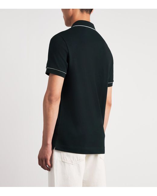 Lacoste Black Cotton Original Polo Shirt for men