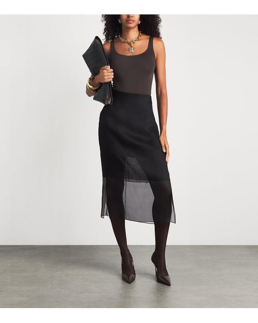Wolford Brown Cotton-Blend Jamaika Bodysuit