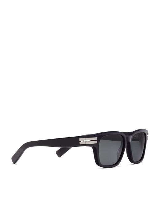 Zegna Black Acetate Sunglasses for men