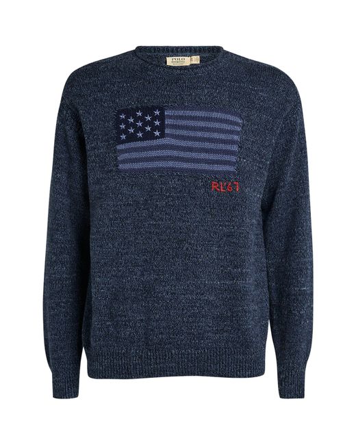 Ralph lauren shop flag sweater mens