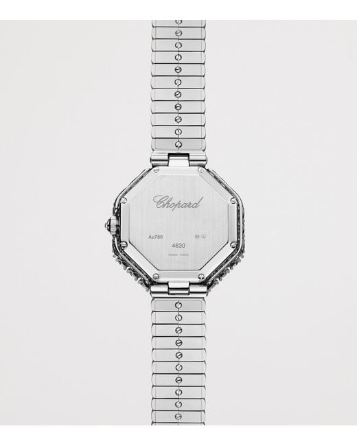 Chopard Metallic And Diamond Octagonal L'Heure Du Diamant Watch