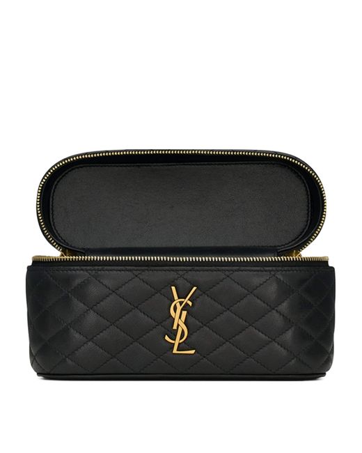 Saint Laurent Black Mini Gaby Top-Handle Bag
