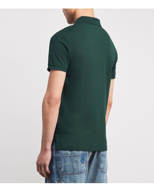 Polo Ralph Lauren Green Cotton Mesh Slim-Fit Polo Shirt for men