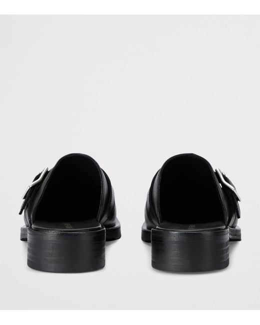 Our Legacy Black Leather Camion Mules for men