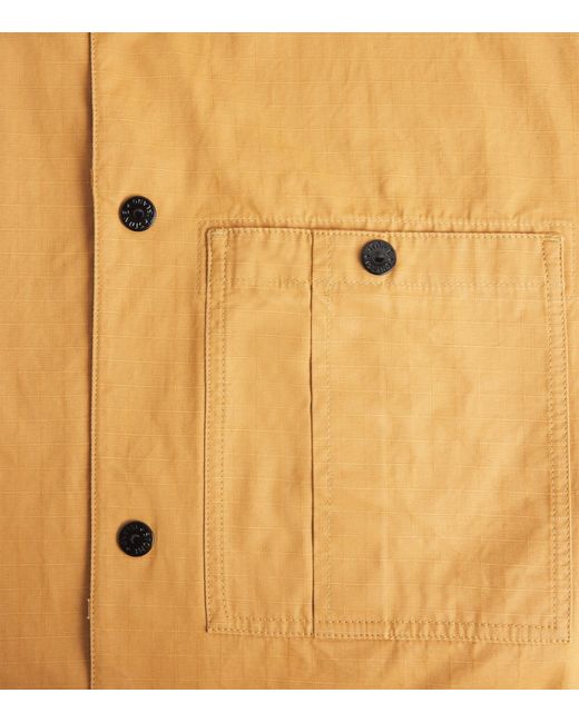 Stone Island Natural Technical Cotton Compass Shacket for men