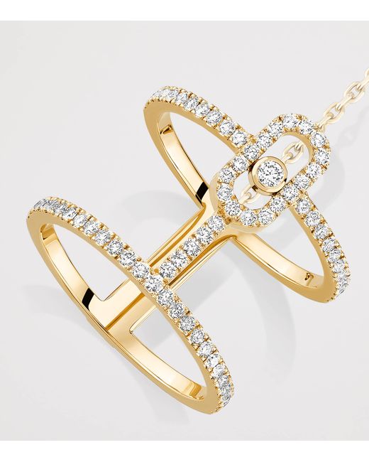 Messika Metallic Move Uno And Diamond Double Ring