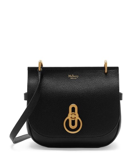 Mulberry Black Small Leather Amberley Cross-Body Bag