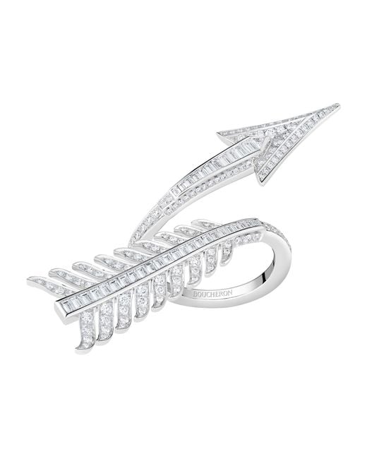 Boucheron White And Diamond Nature Triomphante Flèche Ring