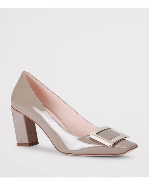 Roger Vivier Pink Patent Leather Belle Vivier Pumps 75