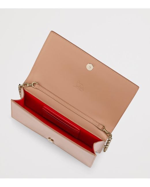 Christian Louboutin Brown Bettina Patent Leather Clutch Bag