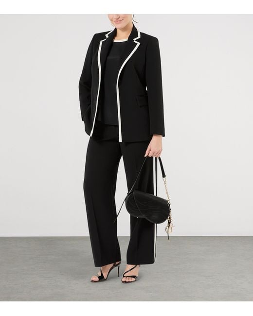 Marina Rinaldi Black Silk Sleeveless Top