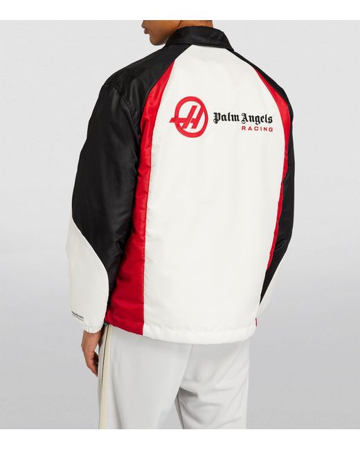 Palm Angels Black X Moneygram Haas F1 Team Bomber Jacket for men