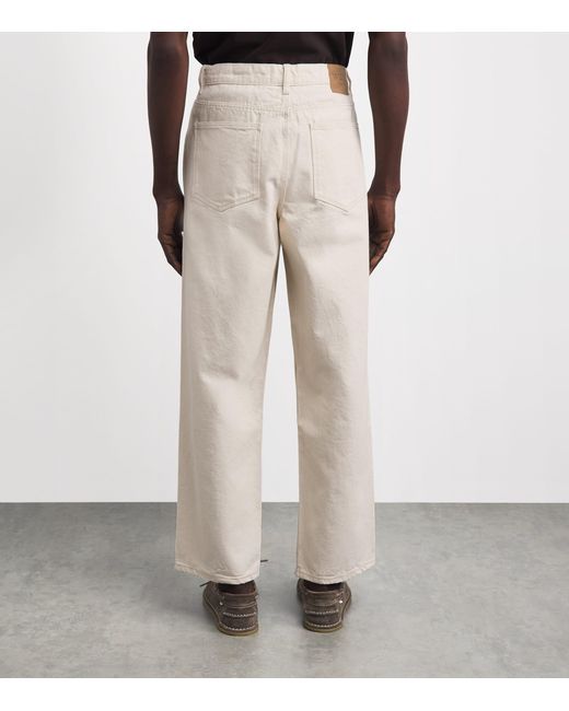 Wax London White Felix Loose Jeans for men