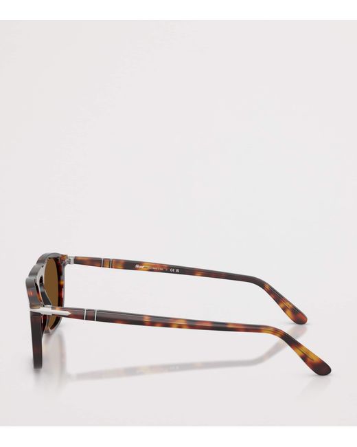 Persol Brown Tortoiseshell Gae Square Sunglasses