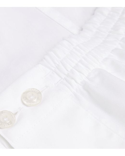 Zimmerli of Switzerland White Cotton Woven Boxers for men