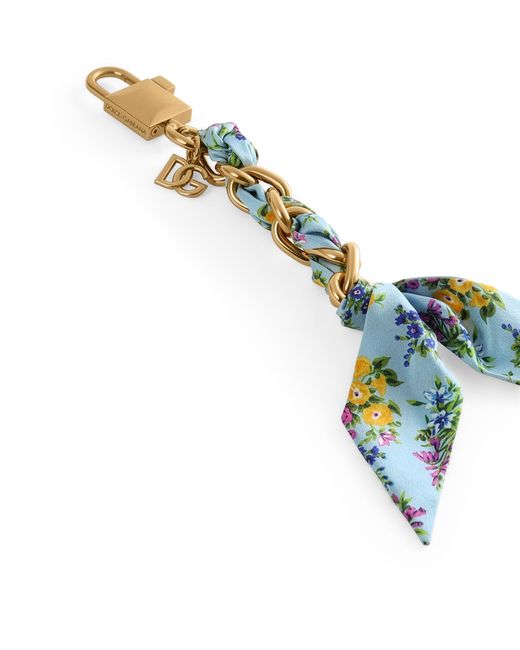 Dolce & Gabbana Blue Padlock Keyring