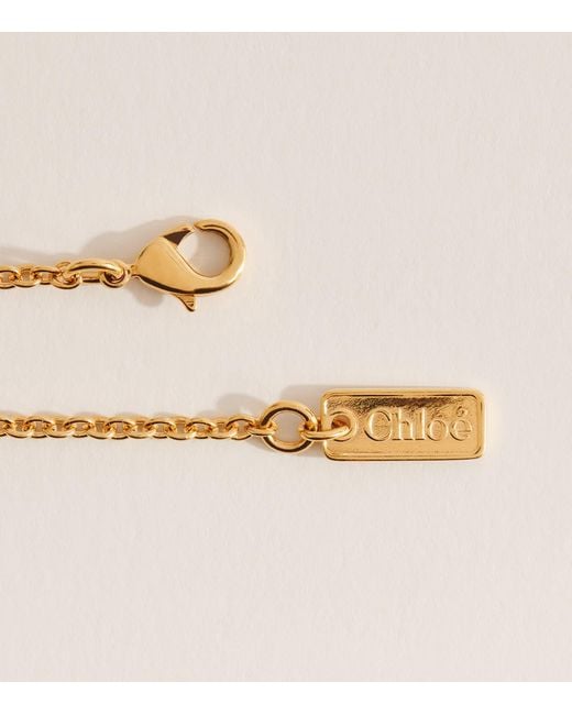 Chloé Metallic Bouquet Choker Necklace