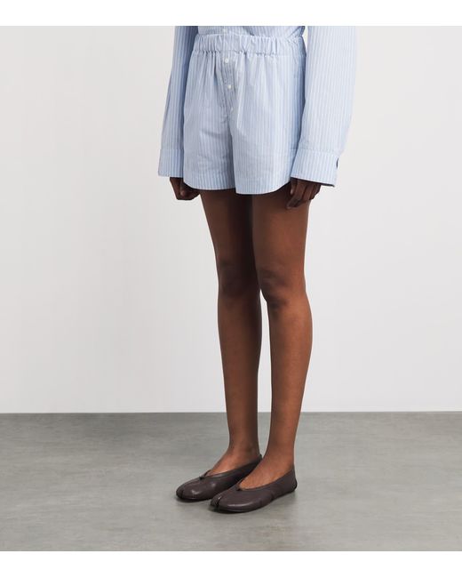 Nanushka Blue Cotton Gobnat Boxer Shorts