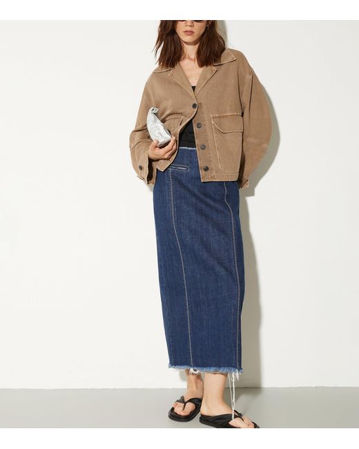 MAX&Co. Brown Denim Twin-Pocket Jacket