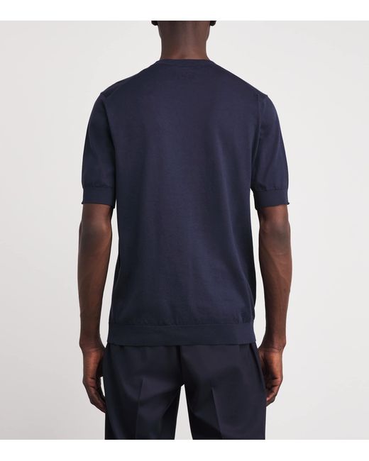 Lardini Blue Cotton Jersey T-Shirt for men