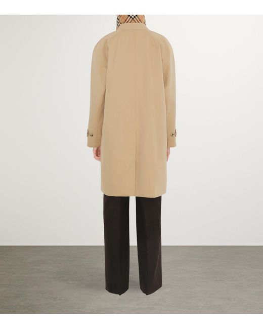 Burberry Natural Gabardine Camden Car Coat